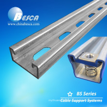 41*21mm Besca Hot Dip Galvanized Steel Strut Channel CE UL Slot Or Not Slotted